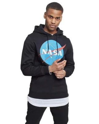 MISTER TEE NASA HOODIE MT519 BLACK
