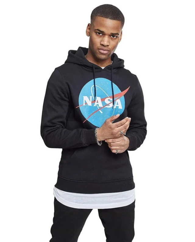 MISTER TEE NASA HOODIE MT519 BLACK