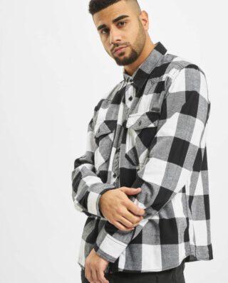BRANDIT CHECK SHIRT WHITE 4002.46 BLACK