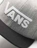 VANS DROP V II SNAPBACK HEATHER GREY/BLACK VN0A36ORHGB1 - Image 2