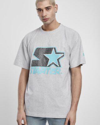 STARTER MULTICOLORED  LOGO TEE H.GRY/TU
