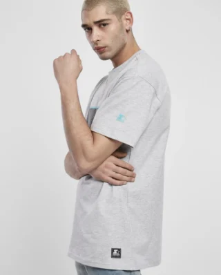 STARTER MULTICOLORED  LOGO TEE H.GRY/TU - STARTER