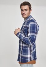 URBAN CLASSICS CHECKED SHIRT INDIGO/WHITE/RED/GO - Image 3
