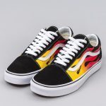 VANS UA OLD SKOOL (FLAME) VN0A38G1PHN1 BLACK/BLACK/TR WHT - Image 3