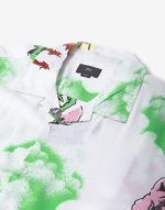OBEY DEVILS WOVEN BUTTON UP SHIRT WHITE - Image 3
