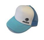 MTN TRUCKER CAP WHITE LIGHT BLUE