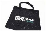 MONTANA TYPO LOGO STARS COTTON BAG BLACK - Image 4