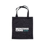 MONTANA TYPO LOGO STARS COTTON BAG BLACK