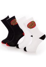 SANTA CRUZ CLASSIC DOT SOCKS ASSORTED (2 PACK) 42-46 SCA-SCK-0115