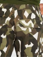 URBAN CLASSICS GEOMETRIC CAMO STRETCH TWILL CARGO SHORTS TB2902 WOOD CAMO - Image 4