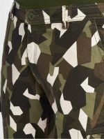 URBAN CLASSICS GEOMETRIC CAMO STRETCH TWILL CARGO SHORTS TB2902 WOOD CAMO - Image 3