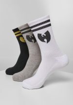 WU WEAR SOCKS 3 PACK WU045 WHT/GREY/BLK