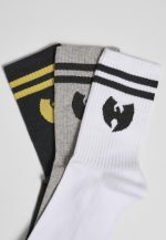 WU WEAR SOCKS 3 PACK WU045 WHT/GREY/BLK - Image 2
