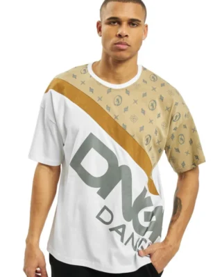 DANGEROUS DNGRS MEN T-SHIRT BEAR WHITE