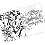 URBAN MEDIA GRAFFITI COLORING BOOK #3 COLOURING BOOK - Image 3