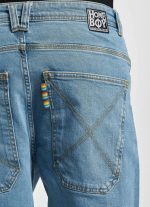 Homeboy X-tra Baggy Denim Moon 01PA0379 Light Blue - Image 4