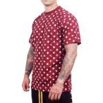 WU WEAR WUITTON T-SHIRT BURGUNDY RED - Image 4