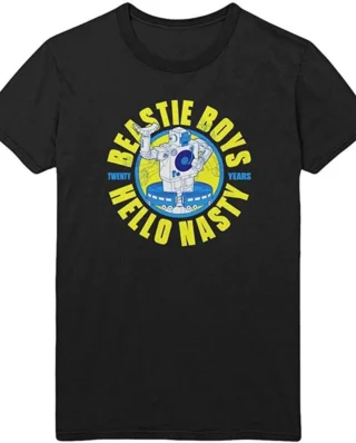 ROCK OFF THE BEASTIE BOYS UNISEX TEE: NASTY 20 YEARS BLACK
