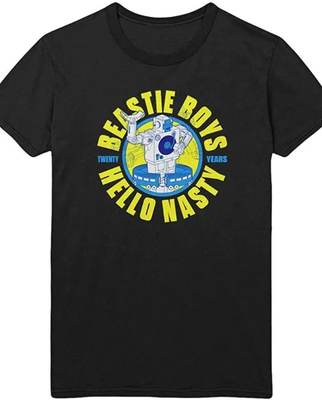 ROCK OFF THE BEASTIE BOYS UNISEX TEE: NASTY 20 YEARS BLACK