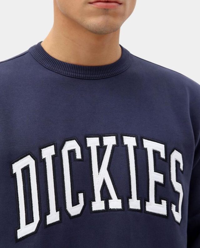 DICKIES-FELPA-GIROCOLLO-MOUNT-SHERMAN-NAVY-BLUE-extra-big-14305-794 DICKIES SWEATSHIRT MOUNT SHERMAN DK220239NV01 NAVY BLUE - DICKIES