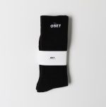 OBEY BOLD SOCKS 100260144 BLACK ONE SIZE - Image 2