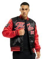 FUBU VARSITY JACKET BLACK RED WHITE