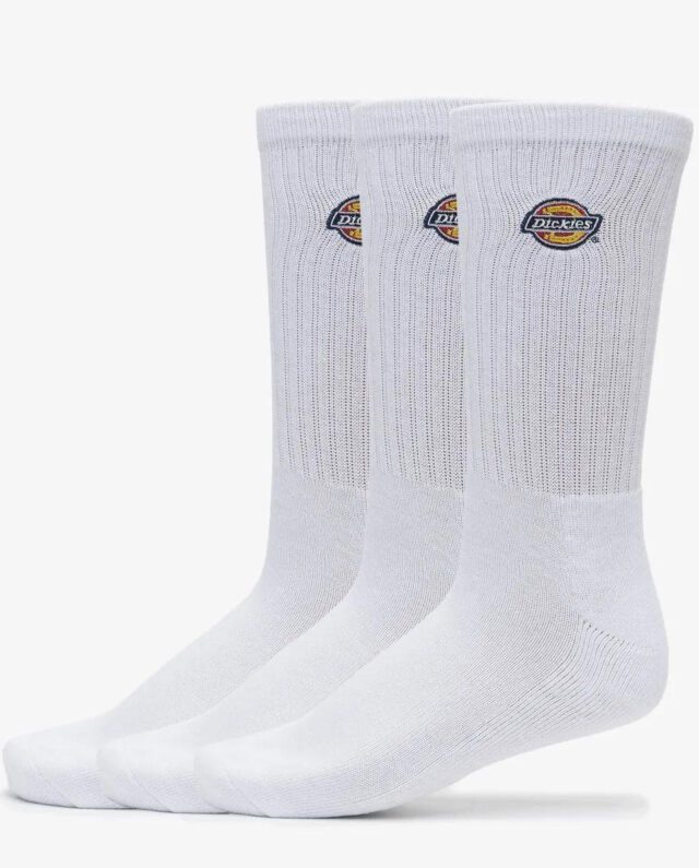 Dickies Valley Grove Embroidered Sock (pack Of 3) White DK0A4X82WHX1