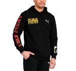 ROCK OFF X DEF JAM PUBLIC ENEMY UNISEX PULLOVER HOODIE TARGET (BACK PRINT) BLACK