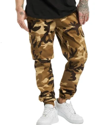 URBAN CLASSICS MEN CAMO CARGO TB3137 JOGGING PANTS 2.0 DARKGROUND CAMO - UrbanClassics