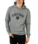 ZOO YORK ZY19F1033 IMMERGRUEN HOODIE HEATHER GREY