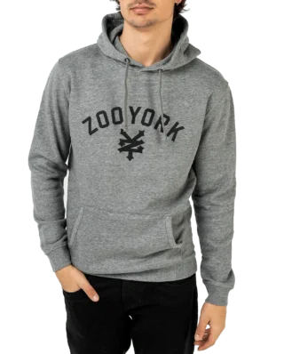 ZOO YORK ZY19F1033 IMMERGRUEN HOODIE HEATHER GREY