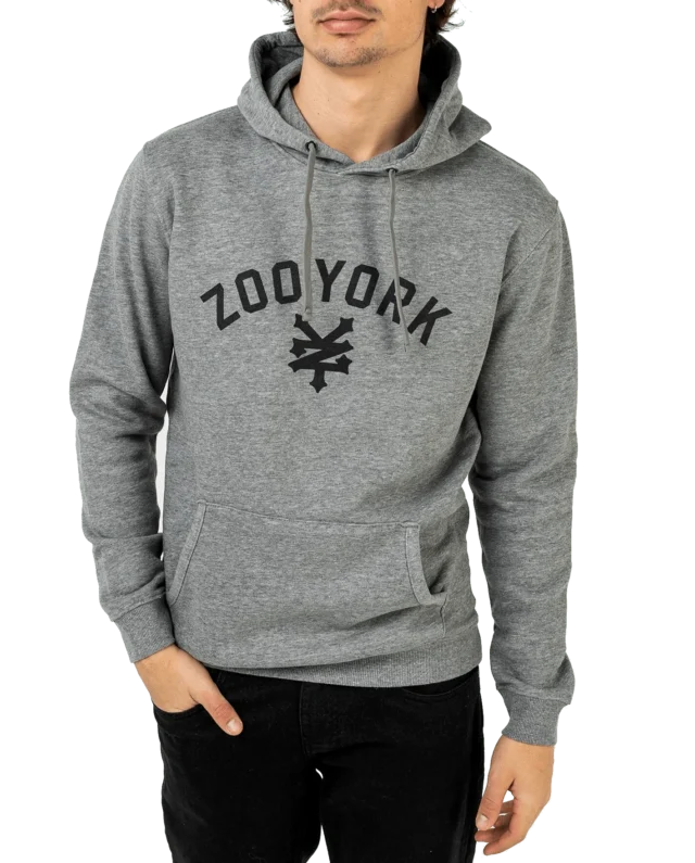 ZOO YORK ZY19F1033 IMMERGRUEN HOODIE HEATHER GREY