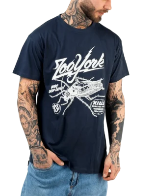ZOO YORK ZY20T1021 ROACH T-SHIRT NAVY BLUE