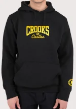 CROOKS AND CASTLES OG CORE LOGO FOIL HOODIE BLACK - Image 2