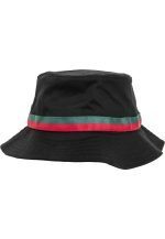FLEXFIT STRIPE BUCKET HAT BLACK - Image 2