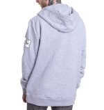 FAMOUS STARS AND STRAPS COMPOSITION HOODIE GREY - Image 3