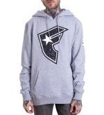 FAMOUS STARS AND STRAPS COMPOSITION HOODIE GREY