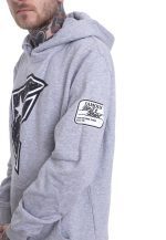FAMOUS STARS AND STRAPS COMPOSITION HOODIE GREY - Image 2