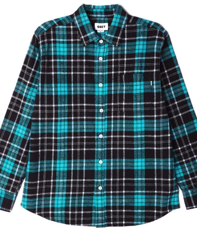 OBEY LESTER HEAVY WEIGHT FLANNEL SHIRT MULTICOLORED