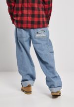 Southpole SP060 Baggy Denim Pants Retro Mid Blue - Image 7