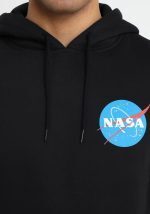 MISTER TEE NASA SMALL INSIGNIA HOODY MT627 BLACK - Image 2