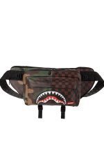 SPRAYGROUND CHECKERED CAMO SPLIT DOUBLE CARGO CROSSBODY - Image 3