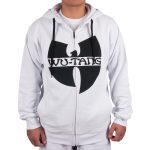 WU WEAR WU TANG CLAN ZIPPER HOODED Z248W WHITE