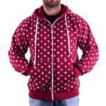 WU WEAR WUITTON ZIPPER Z520BR BURGUNDY RED - Image 5