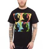 ROCK OFF TUPAC UNISEX TEE: POP ART BLACK - Image 2