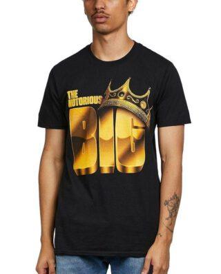 ROCK OFF BIGGIE SMALLS UNISEX TEE THE NOTORIOUS BLACK