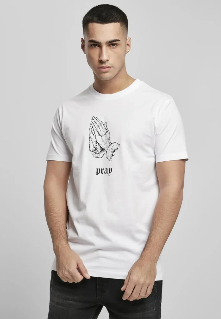 MISTER TEE PRAY TEE MT632 WHITE