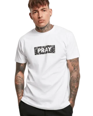 MISTER TEE BANDANA BOX PRAY TEE MT1468 WHITE