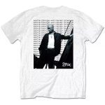 ROCK OFF TUPAC UNISEX TEE: CHANGES BACK REPEAT (BACK PRINT) WHITE - Image 2