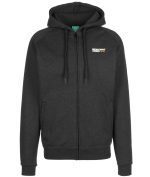 MONTANA LOGO TYPO+LOGO ZIP HOODIE CHARCOAL